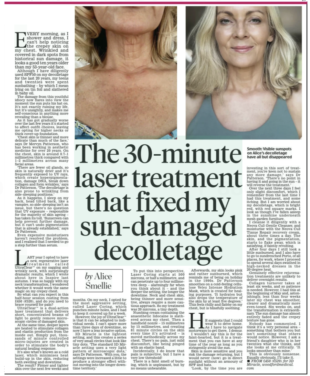 Daily Mail UltraClear® treatment feature